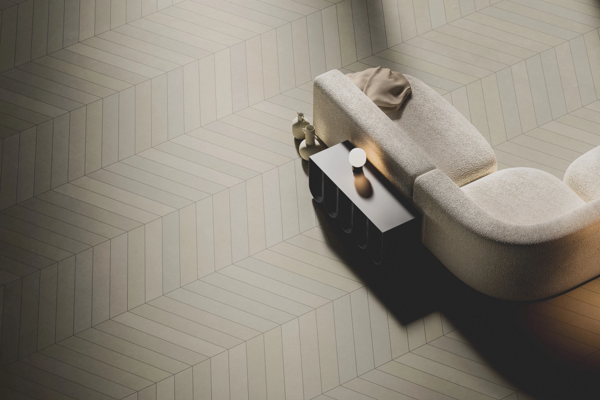 GDM.AWA tile: mixed laying pattern, color sand-beige