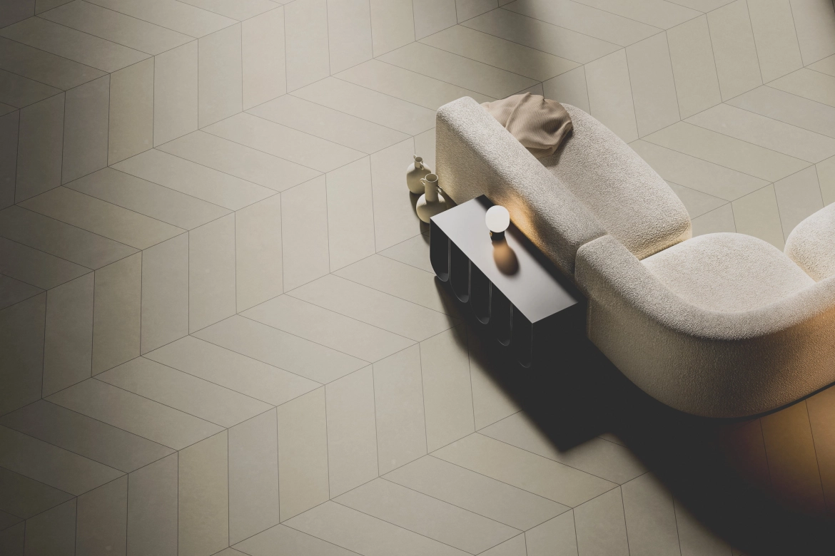 GDM.AWA tile: mixed laying pattern, color sand-beige