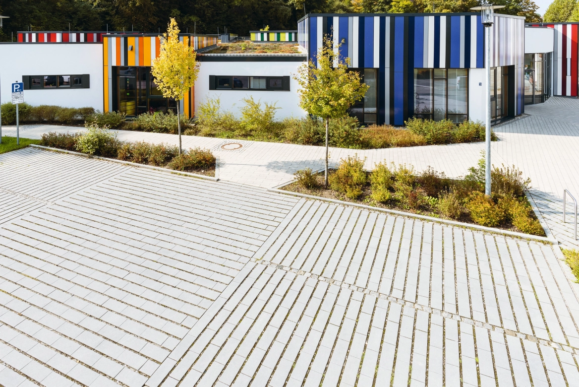 Green parking lot