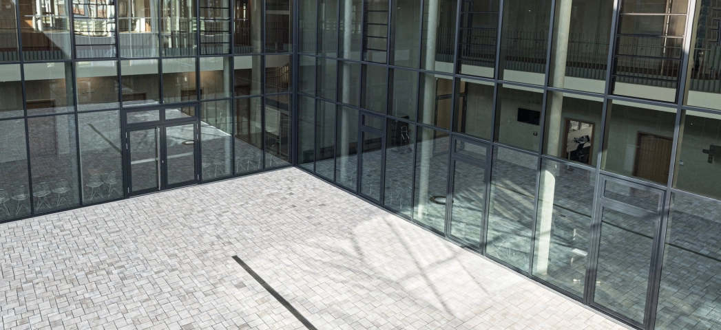 courtyard vocational school modern