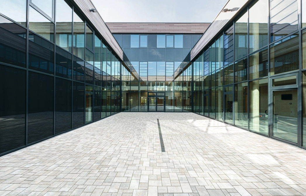 courtyard vocational school modern