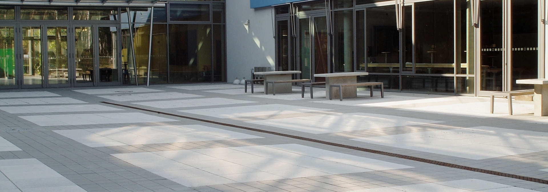school square inner courtyard