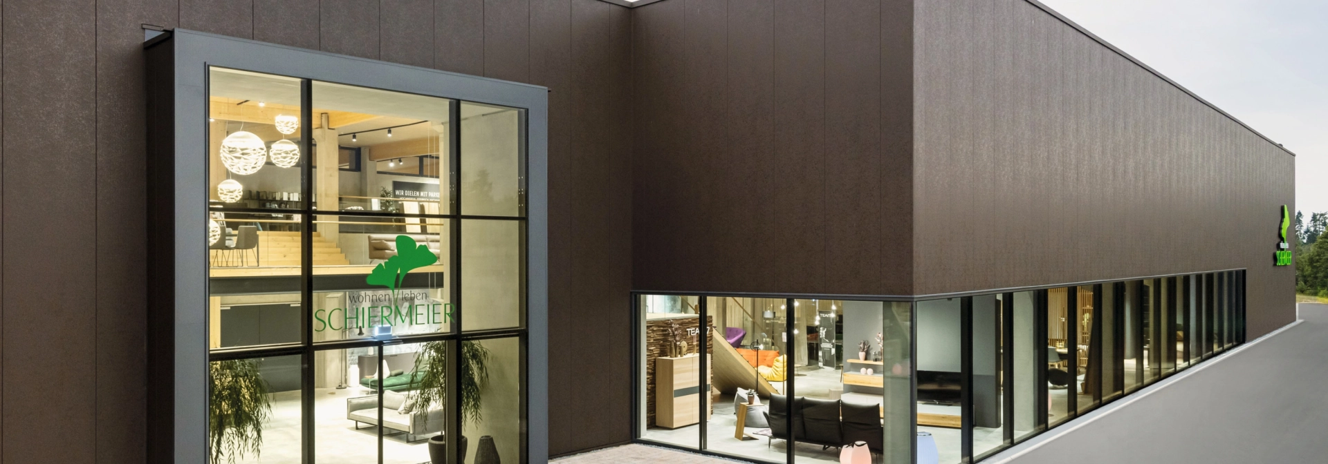 modern furniture store entrance