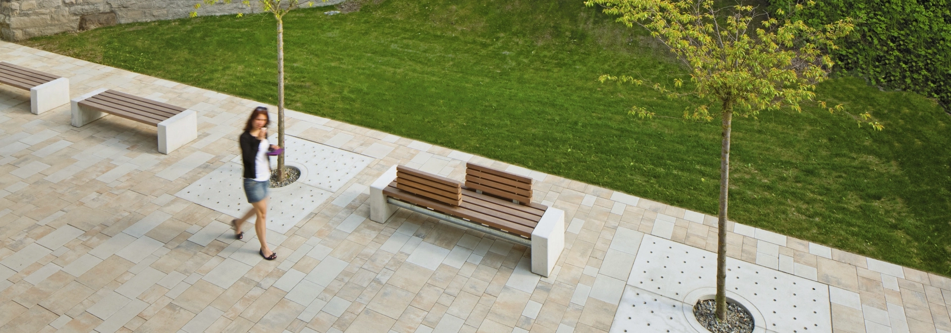 human pavement area trees tree grates city