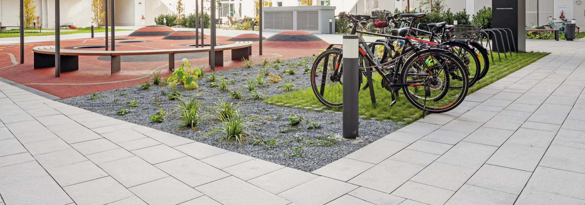 building courtyard planted hotel apartment office