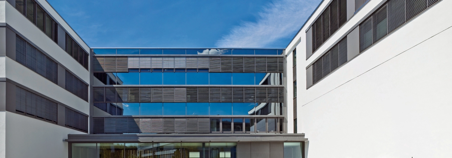 corporate headquarters modern entrance