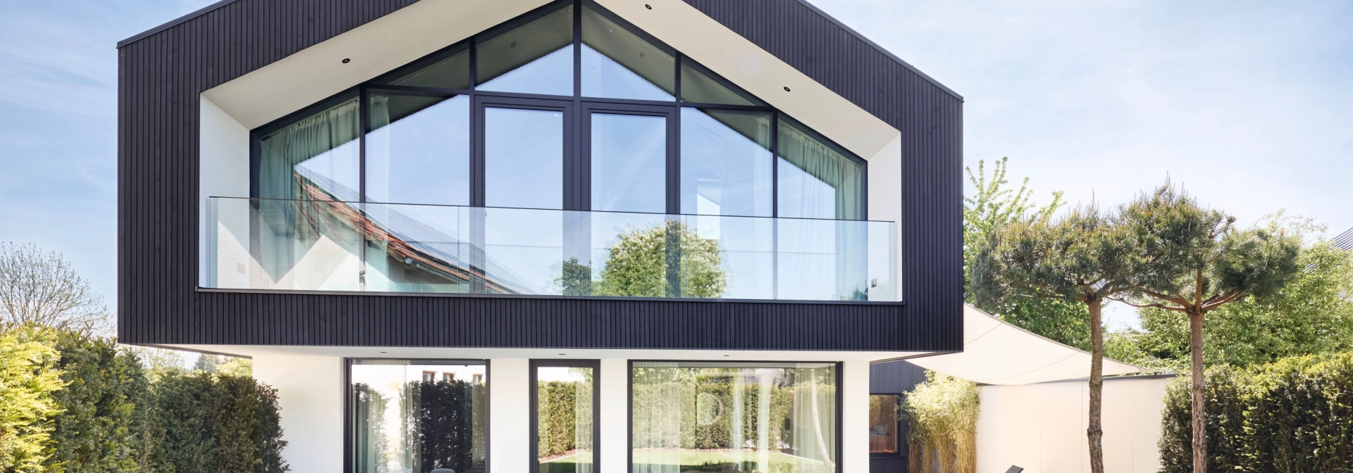 Modern house window terrace