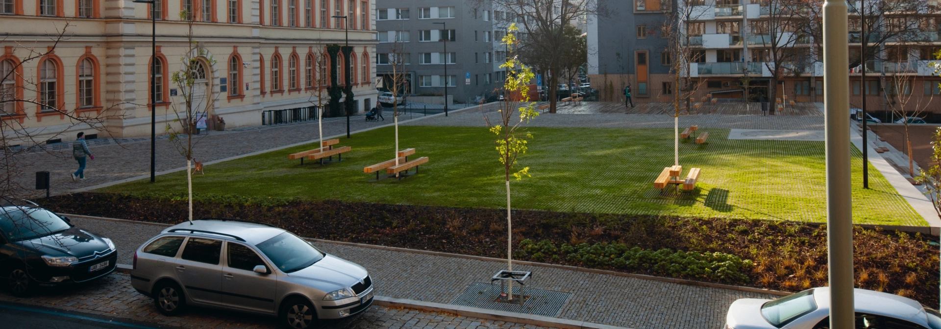 square office building park