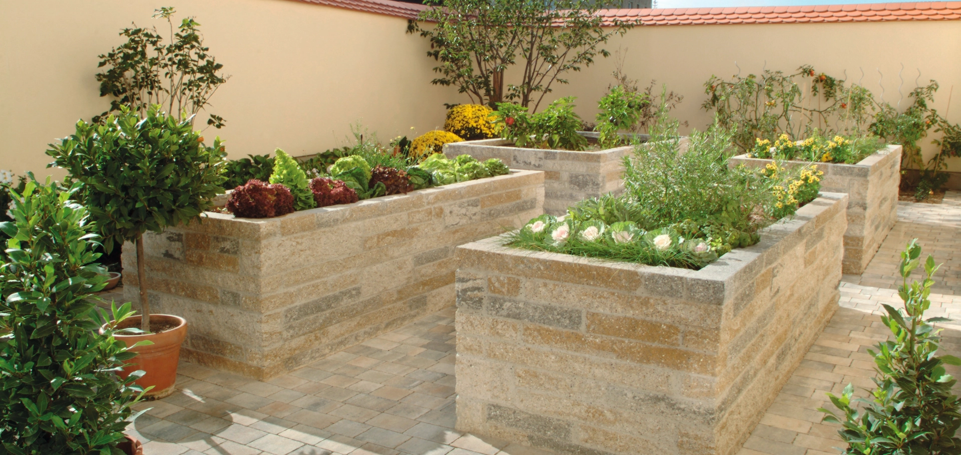 Raised bed shell limestone