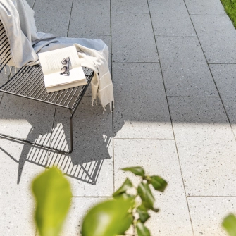 Patio slabs elongated
