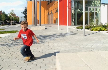 school square entrance