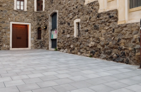 church forecourt