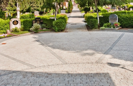 cemetery church square path