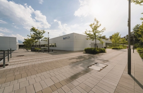 sports hall planted