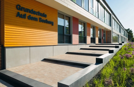 modern elementary school entrance