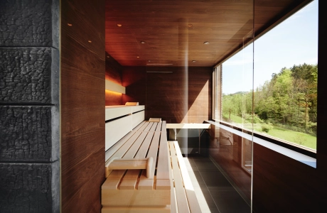 interior wellness area sauna