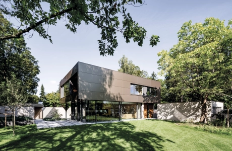 modern villa garden nature