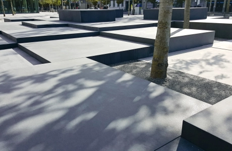modern station forecourt