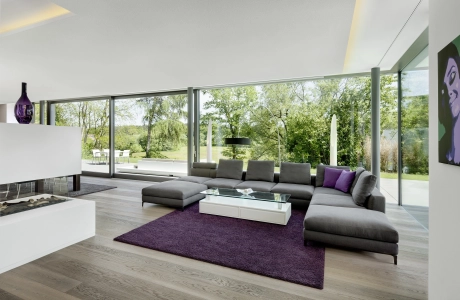 terrace modern lawn glass front