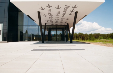 terrace factory modern entrance