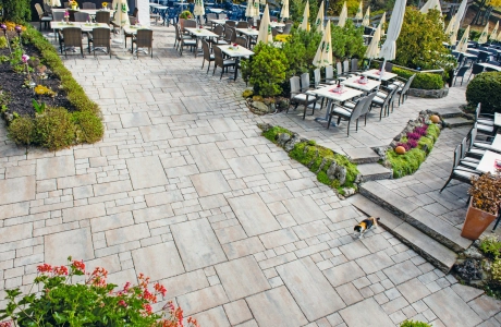 terrace planted cafe 