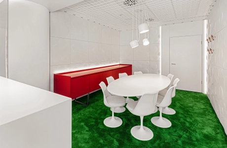 interior stadium logo fcn nuremberg tables chairs