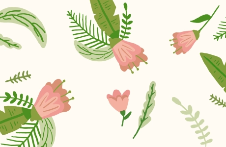 Blumen-Illustration aus gedeckten Farben