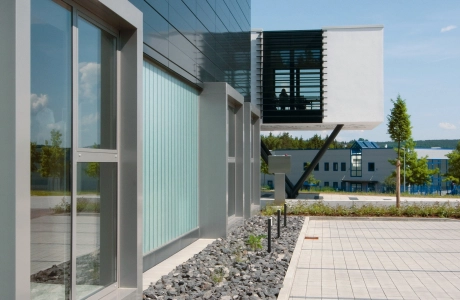 terrace factory modern parking lot