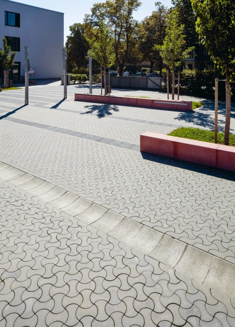 campus planted vocational school modern
