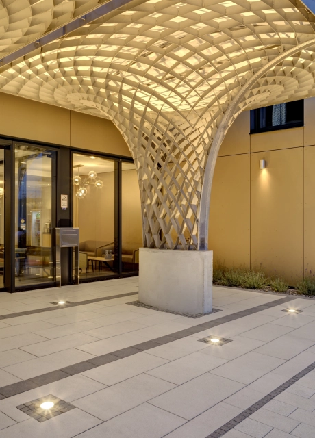 hotel entrance modern 
