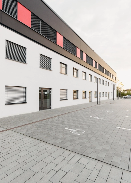 new building planted modern