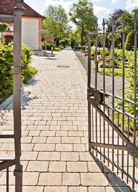 cemetery church square path entrance