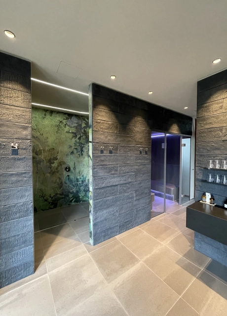 interior wellness area sauna
