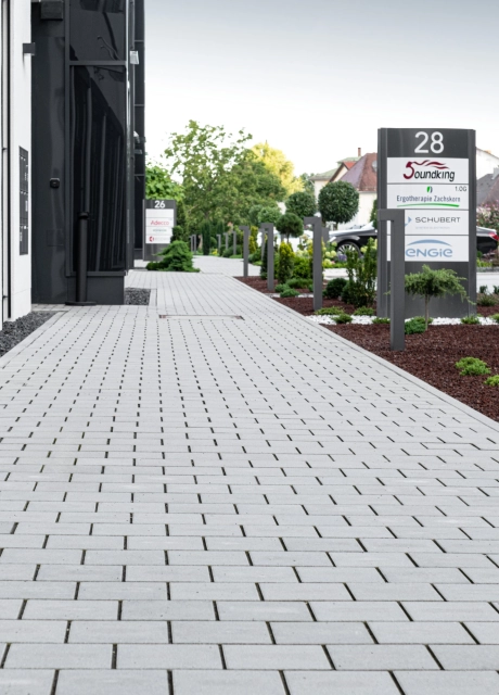 residential nature modern commercial parking lot
