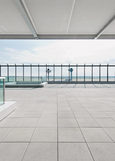 airport terrace waiting area