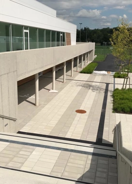 sports leisure hall planted