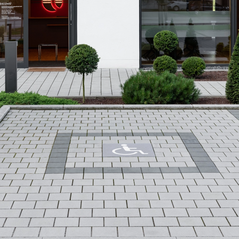 Wheelchair marking slab