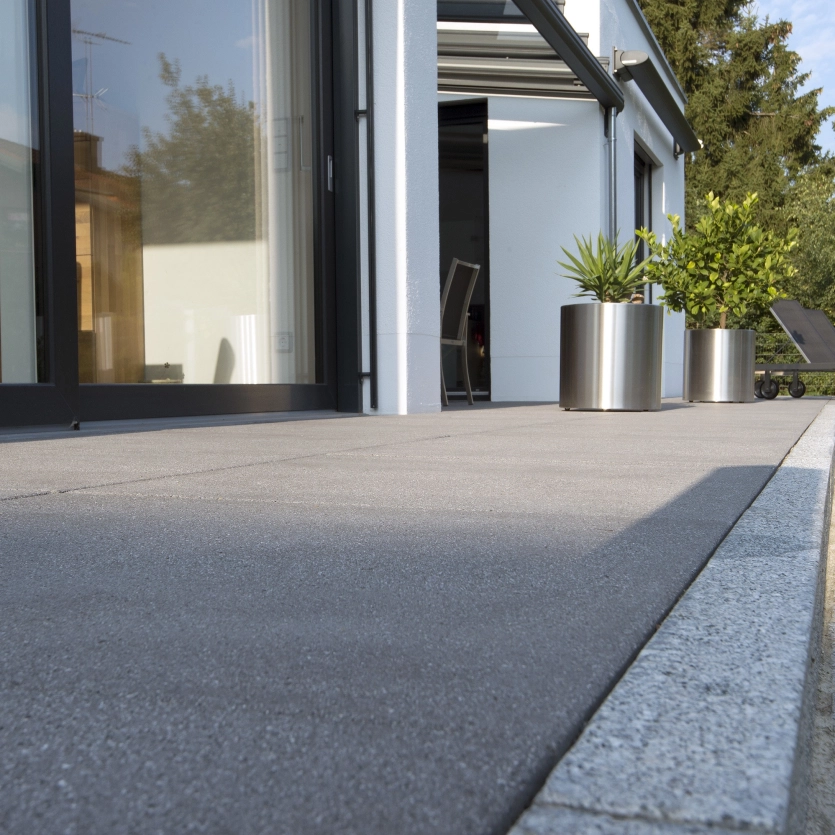 Large format patio slabs