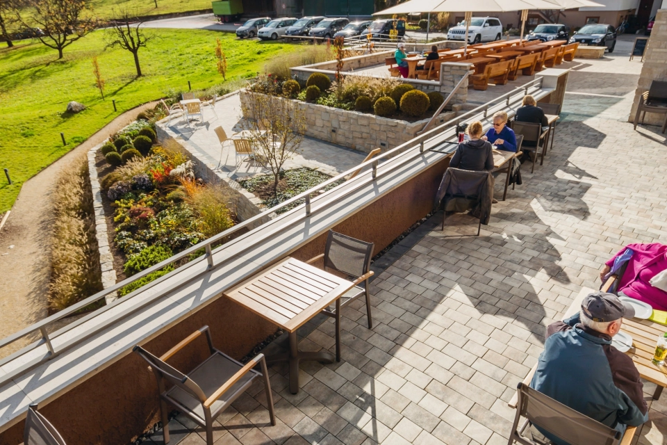 nature idyllic cafe farm store terrace