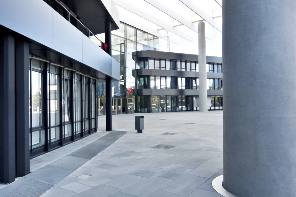 exhibition center forecourt