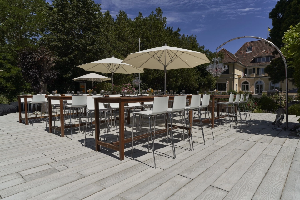 island event location modern terrace