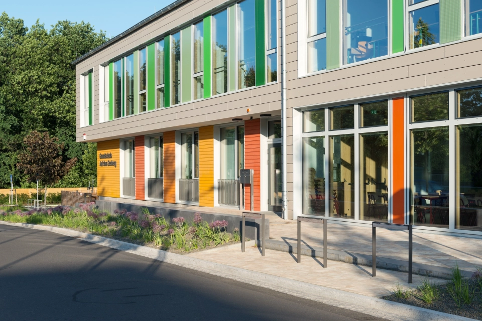 elementary school entrance modern