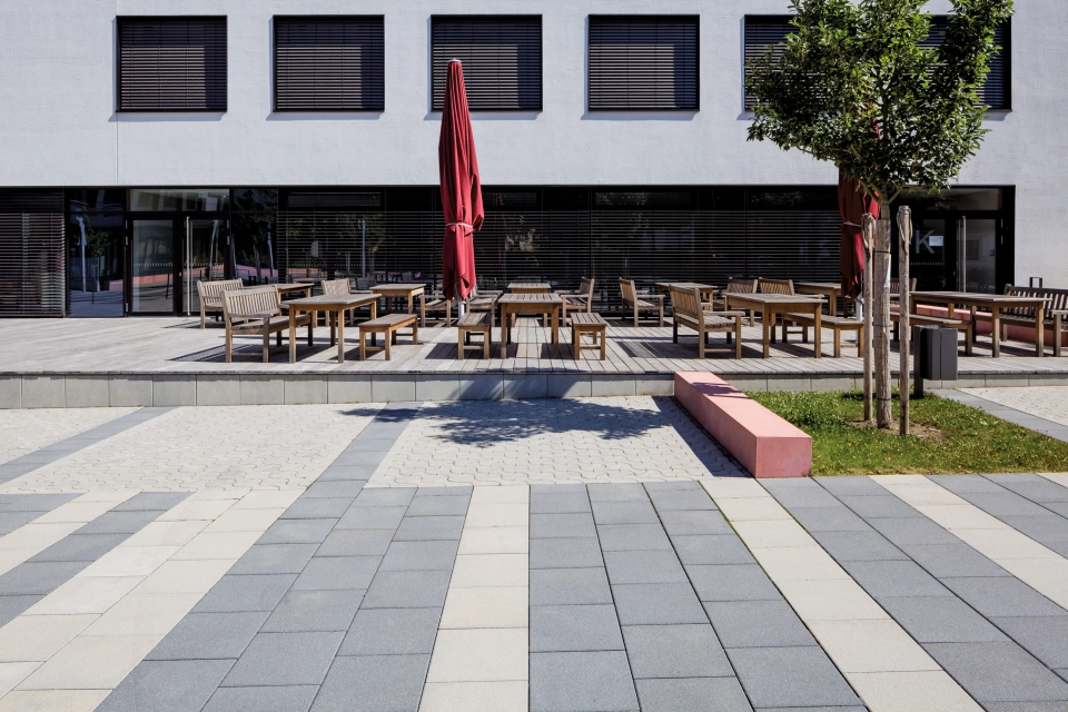 campus planted vocational school modern