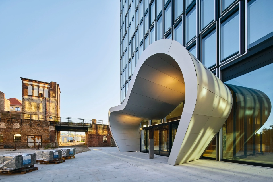 tower street modern entrance