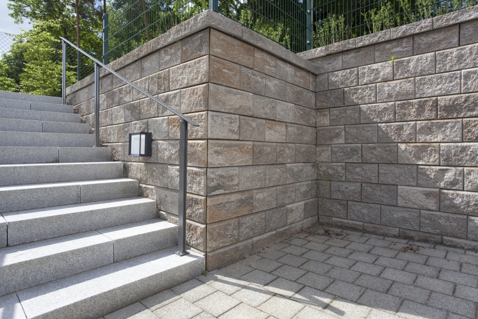 outdoor area stairs planted