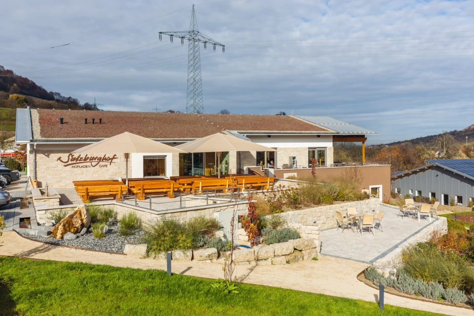 nature idyllic cafe farm store terrace