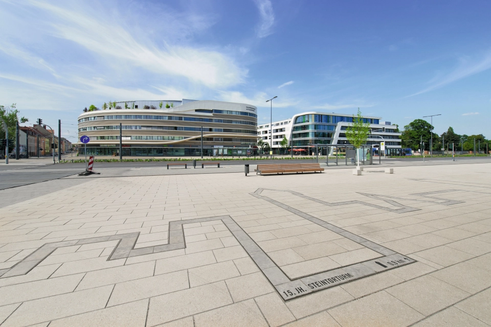 city center station area square