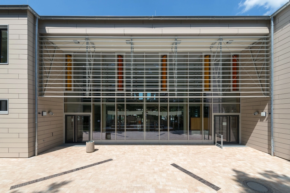 elementary school entrance modern