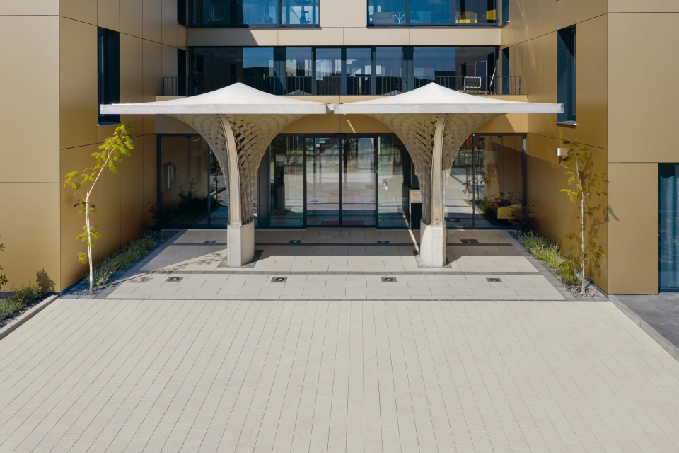hotel entrance modern