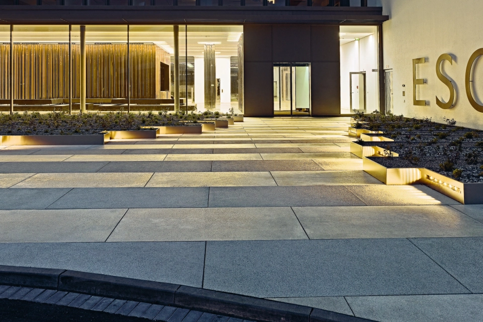 corporate headquarters modern entrance